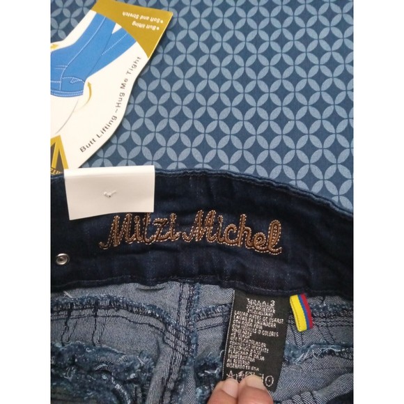 MM JEANS STRETCH DENIM DARK BLUE, WAIST 27iN, H10 MMWY100 SZ 3 , BUTT LIFTING, - Picture 12 of 13